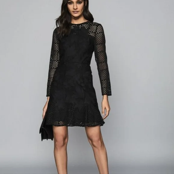 NWT REISS | Lace Mini Dress - Picture 3 of 11